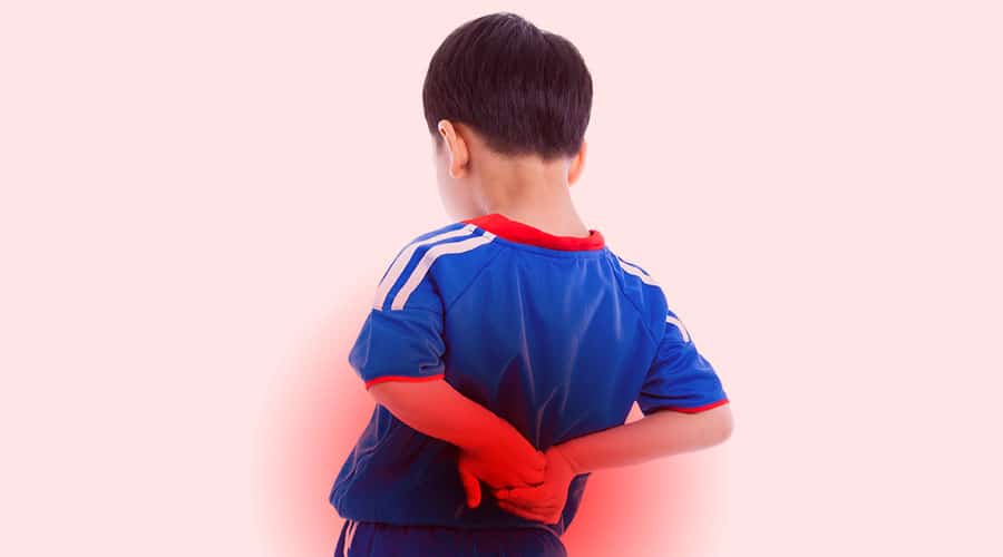 Trẻ bị đau lưng : nguyên nhân có thể là gì?