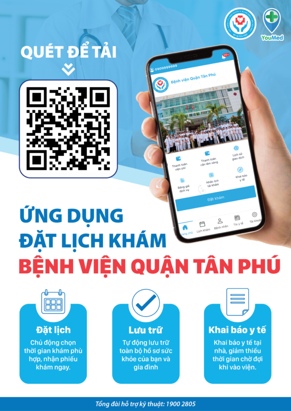 Bệnh viện Quận Tân Phú phối hợp cùng YouMed ra mắt Ứng dụng đặt khám trực tuyến